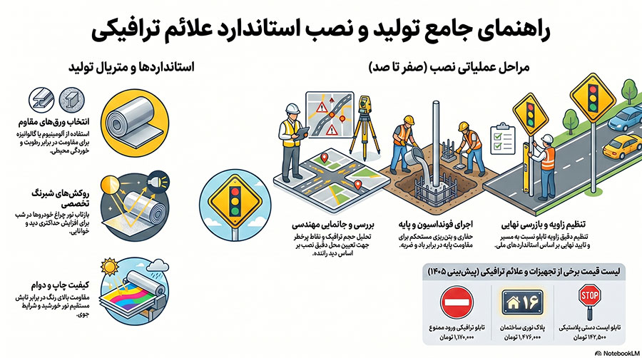 راهنمای نصب علائم ترافیکی