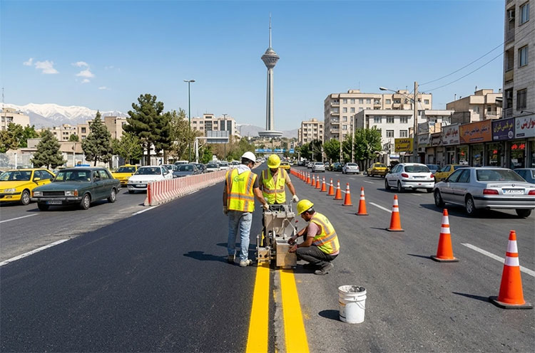 رنگ جاده ای ترافیکی