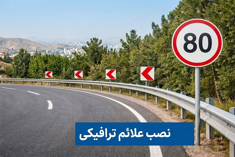 نصب علائم ترافیکی